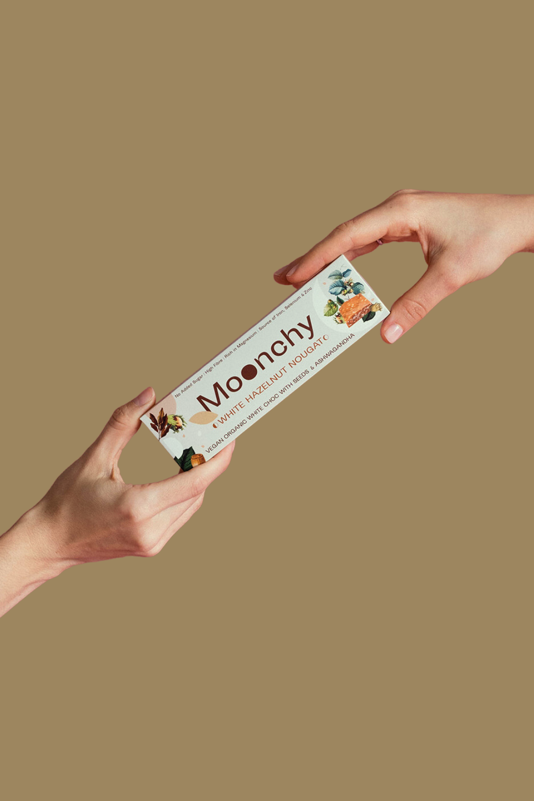 Moonchy white hazelnut nougat